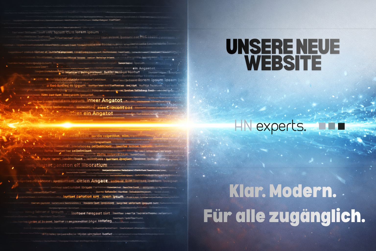 Unsere neue Webseite. Klar. Modern. Für alle zugänglich.