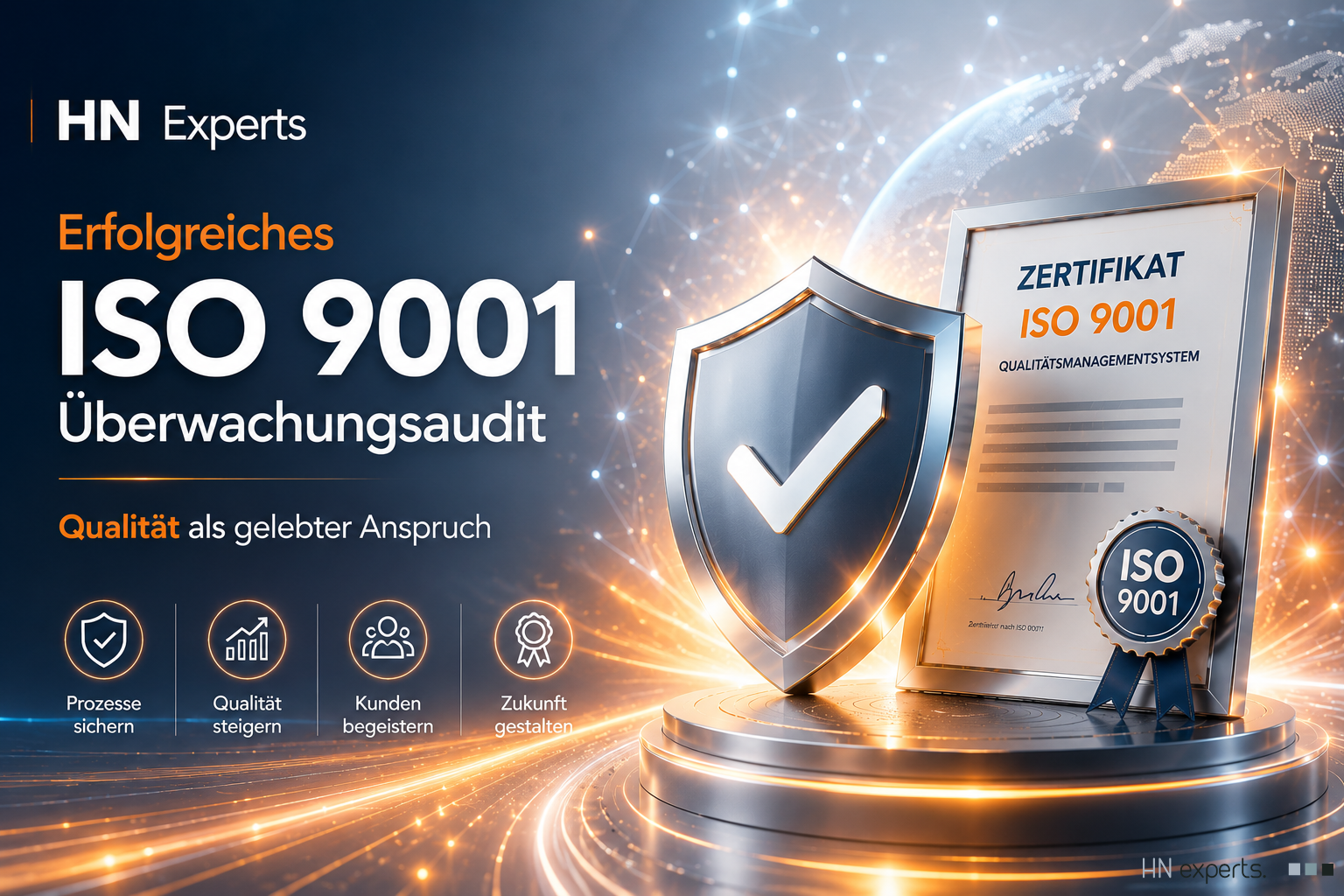 Erfolgreiches ISO 9001 Überwachungsaudit - Qualität als gelebter Anspruch