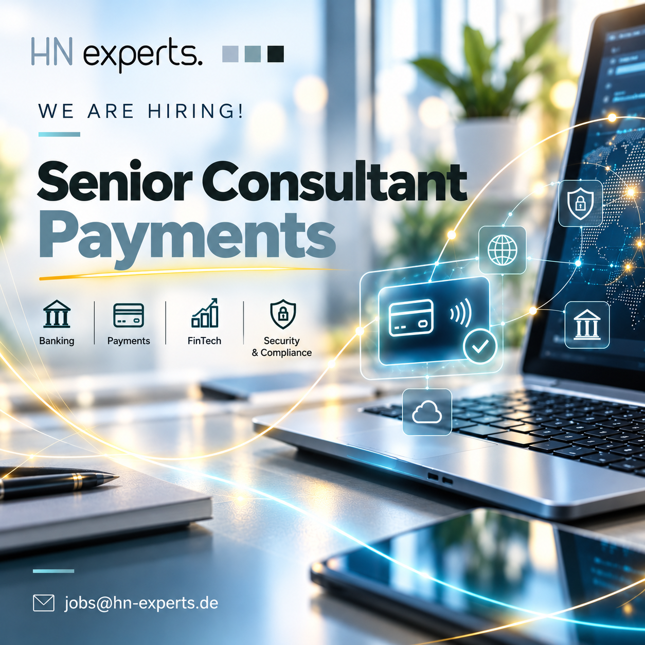 We are hiring! Senior Consultant Payments - jobs@hn-experts.de